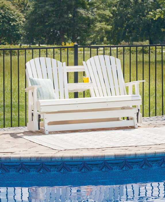 Hyland wave Outdoor Glider Loveseat - Abundant Home Collections