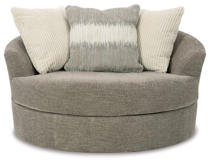 Creswell Oversized Swivel Accent Chair - Abundant Home Collections