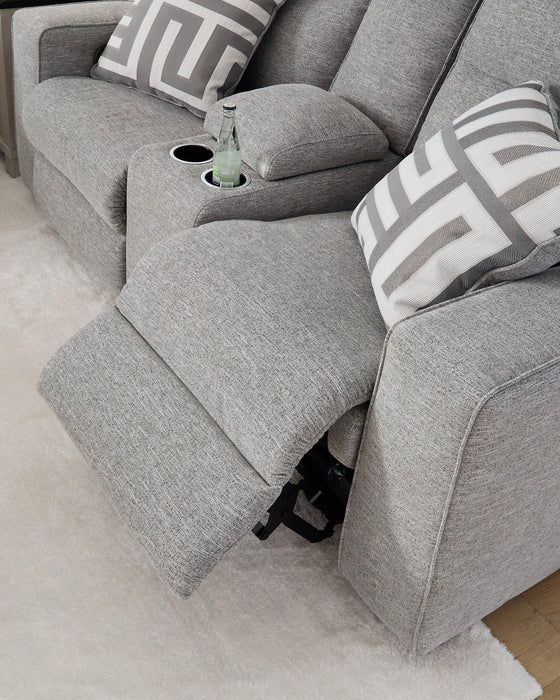 Biscoe Power Reclining Loveseat - Abundant Home Collections