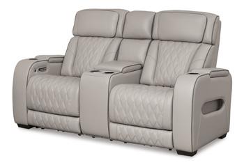 Boyington Power Reclining Loveseat with Console - Abundant Home Collections
