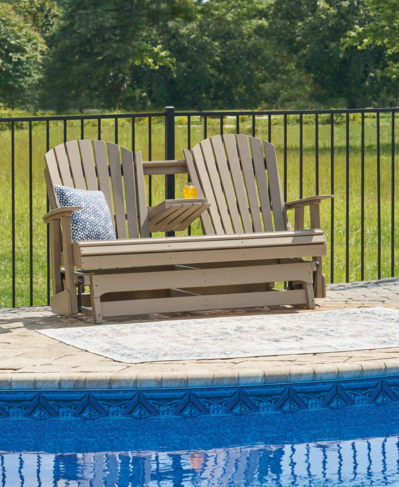 Hyland wave Outdoor Glider Loveseat - Abundant Home Collections