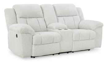 Frohn Reclining Loveseat with Console - Abundant Home Collections