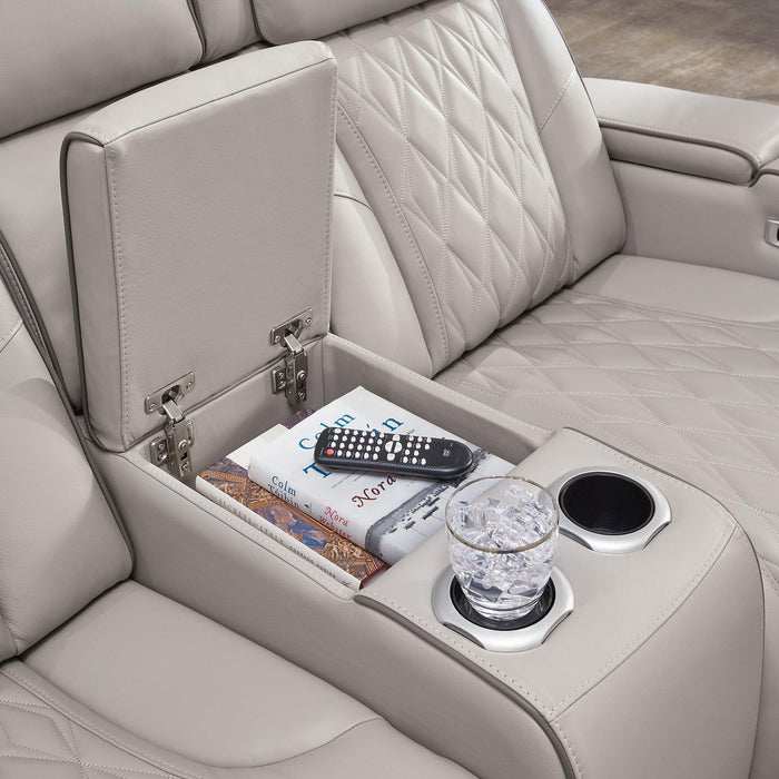 Boyington Power Reclining Loveseat with Console - Abundant Home Collections