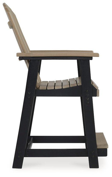 Fairen Trail Outdoor Counter Height Bar Stool (Set of 2) - Abundant Home Collections