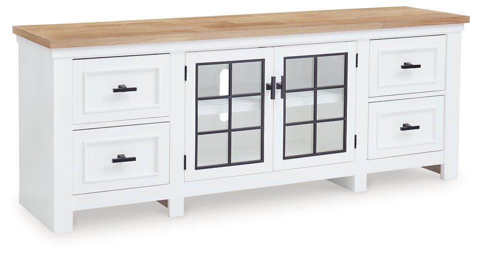 Ashbryn 74" TV Stand - Abundant Home Collections