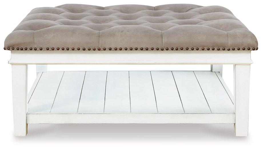 Kanwyn Upholstered Ottoman Coffee Table - Abundant Home Collections