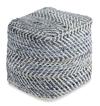 Chevron Pouf - Abundant Home Collections