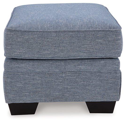 Carissa Manor Ottoman - Abundant Home Collections