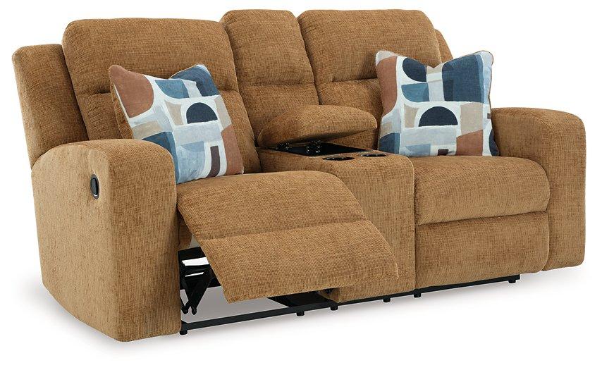 Kanlow Reclining Loveseat with Console - Abundant Home Collections