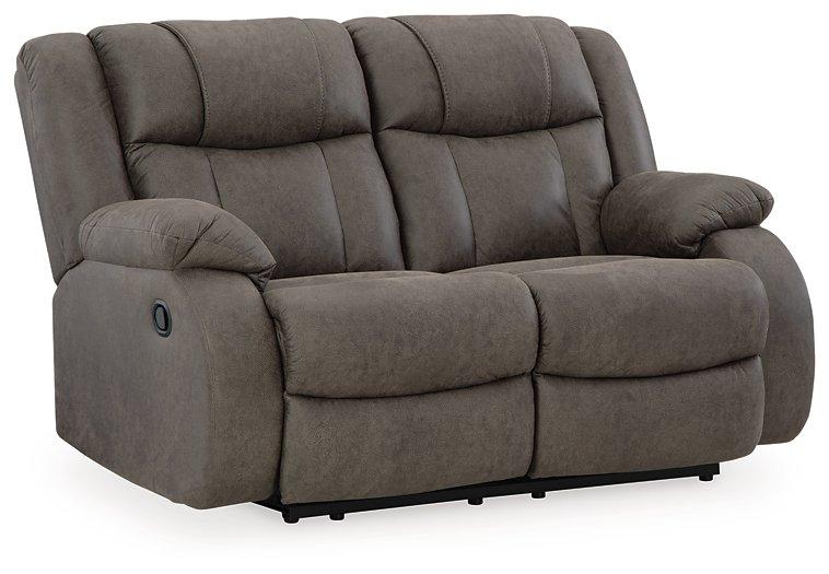 First Base Reclining Loveseat - Abundant Home Collections