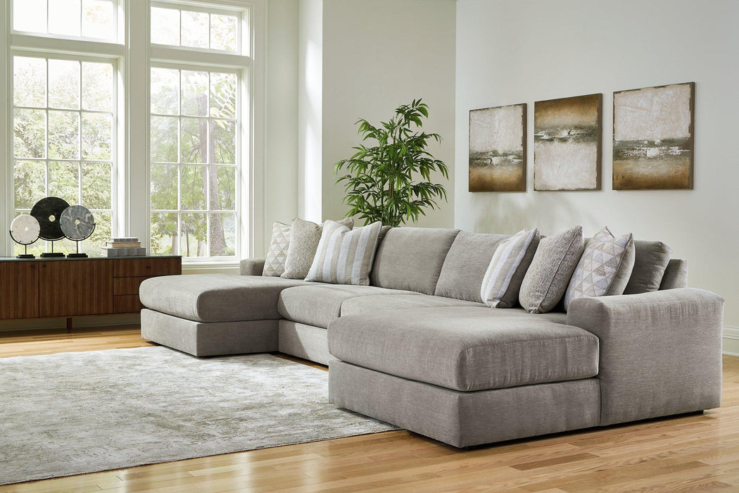 Avaliyah Double Chaise Sectional - Abundant Home Collections