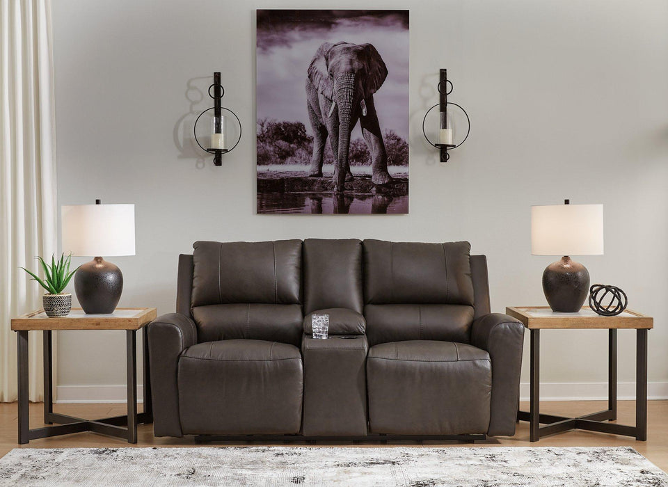 Boxmere Power Reclining Loveseat with Console - Abundant Home Collections