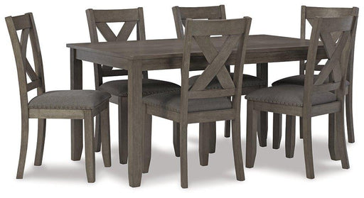 Caitbrook Dining Table and Chairs (Set of 7) - Abundant Home Collections
