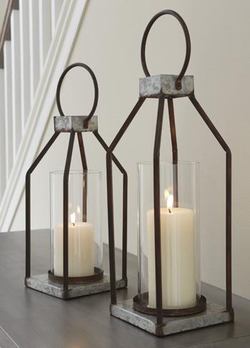 Diedrick Lantern (Set of 2) - Abundant Home Collections