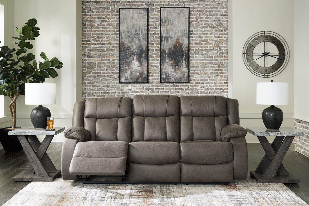 First Base Reclining Sofa - Abundant Home Collections