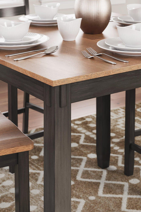 Gesthaven Counter Height Dining Table and 4 Barstools (Set of 5) - Abundant Home Collections