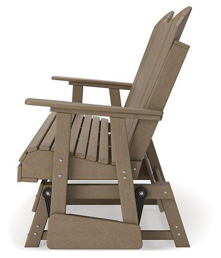 Hyland wave Outdoor Glider Loveseat - Abundant Home Collections