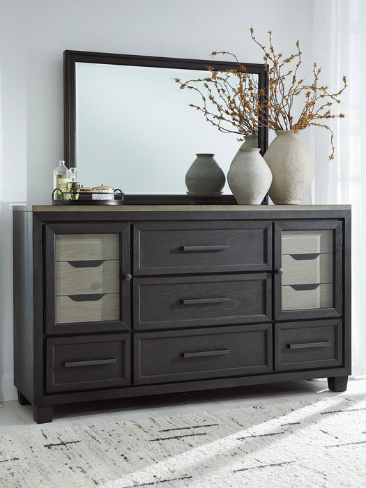 Foyland Dresser and Mirror - Abundant Home Collections