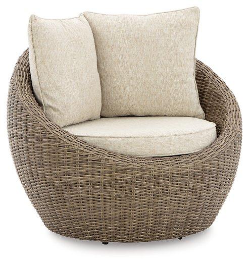 Danson Swivel Lounge with Cushion (Set of 2) - Abundant Home Collections