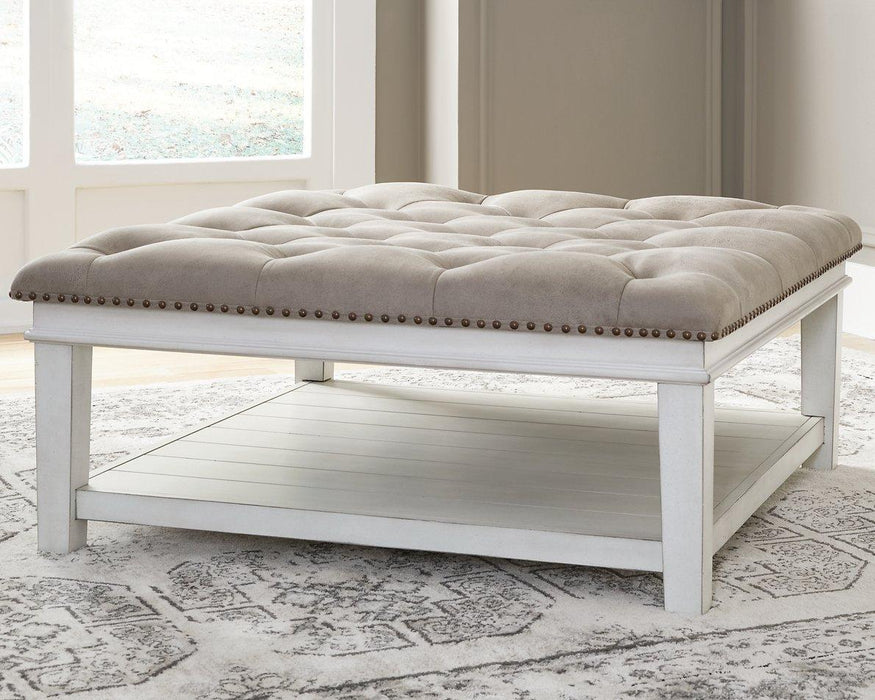 Kanwyn Upholstered Ottoman Coffee Table - Abundant Home Collections