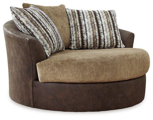 Alesbury Oversized Swivel Accent Chair - Abundant Home Collections