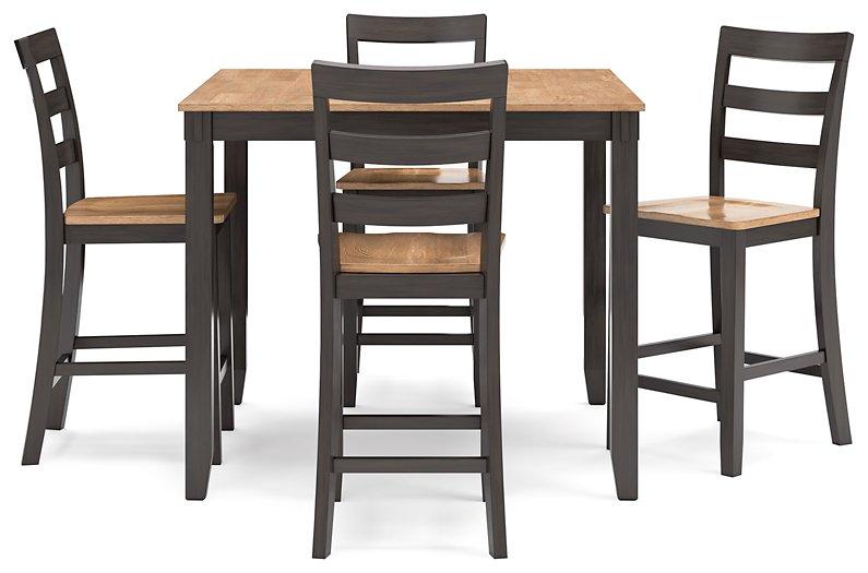 Gesthaven Counter Height Dining Table and 4 Barstools (Set of 5) - Abundant Home Collections