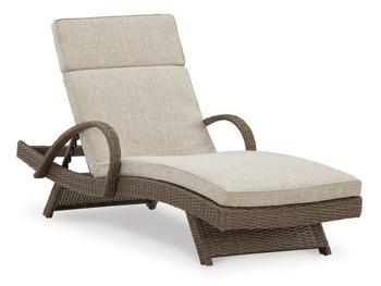 Beachcroft Outdoor Chaise Lounge with Cushion - Abundant Home Collections