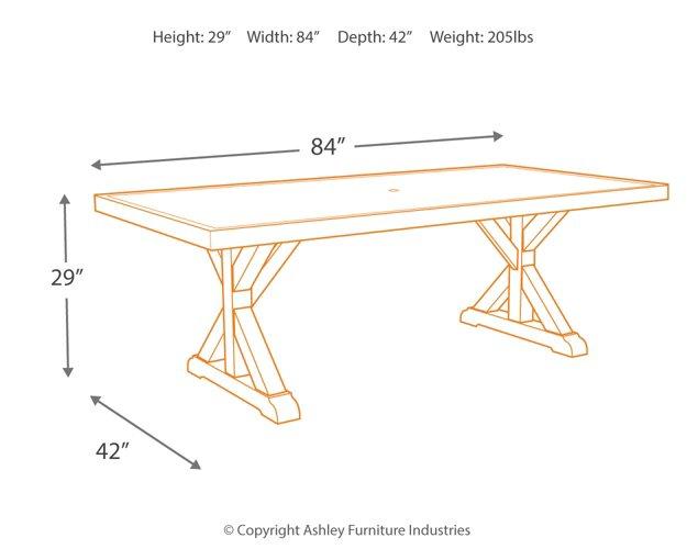 Beachcroft Outdoor Dining Table - Abundant Home Collections