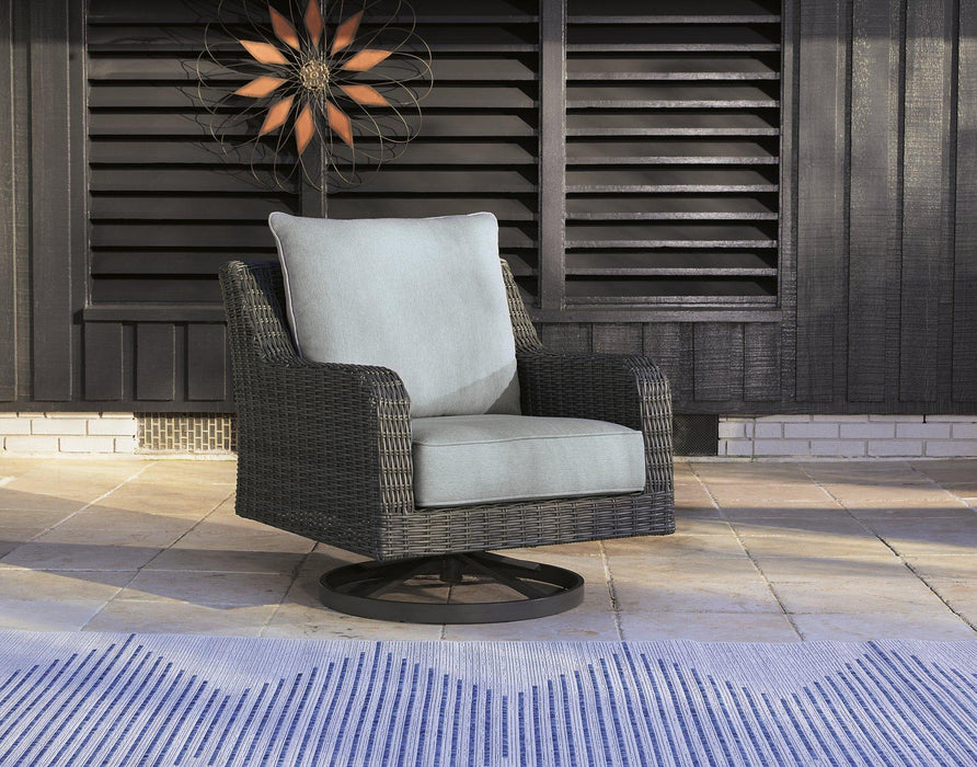 Elite Park Outdoor Swivel Lounge with Cushion - Abundant Home Collections