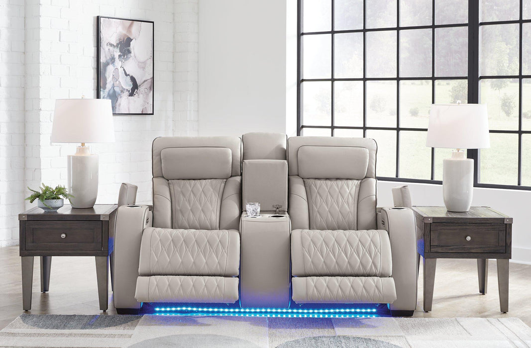 Boyington Power Reclining Loveseat with Console - Abundant Home Collections