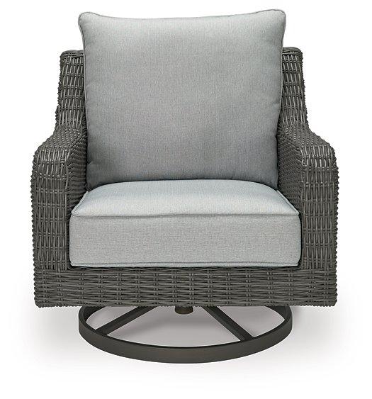 Elite Park Outdoor Swivel Lounge with Cushion - Abundant Home Collections