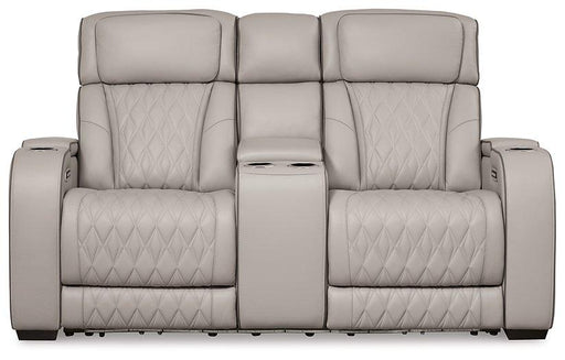 Boyington Power Reclining Loveseat with Console - Abundant Home Collections
