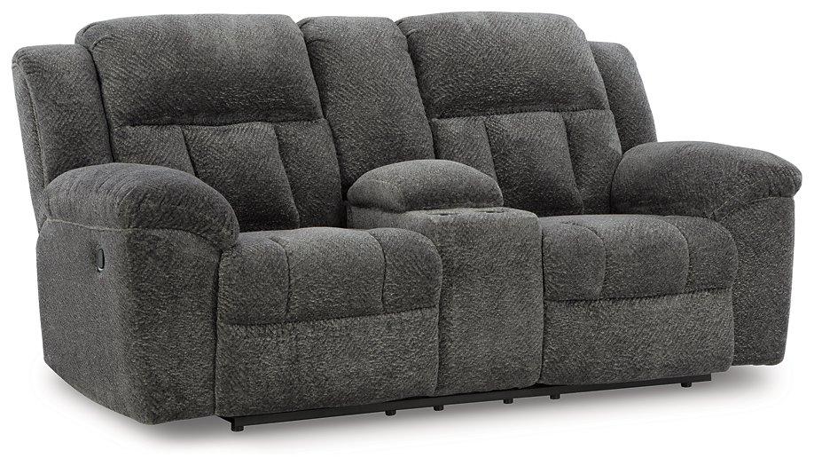 Frohn Reclining Loveseat with Console - Abundant Home Collections