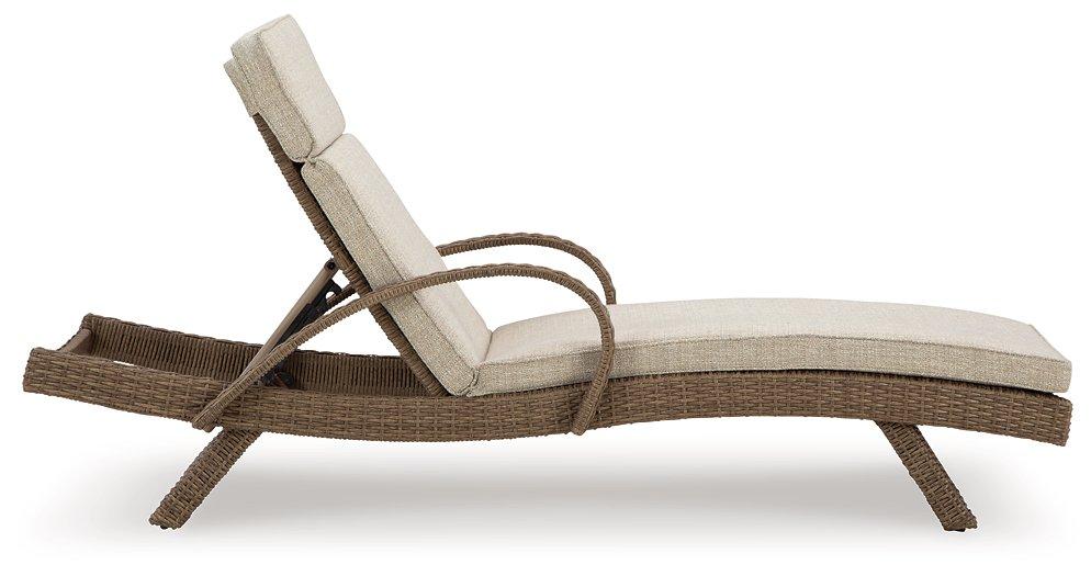 Beachcroft Outdoor Chaise Lounge with Cushion - Abundant Home Collections