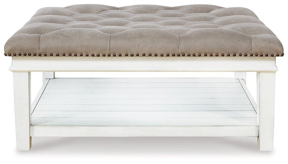 Kanwyn Upholstered Ottoman Coffee Table - Abundant Home Collections