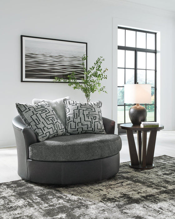 Brixley Pier Oversized Swivel Accent Chair - Abundant Home Collections