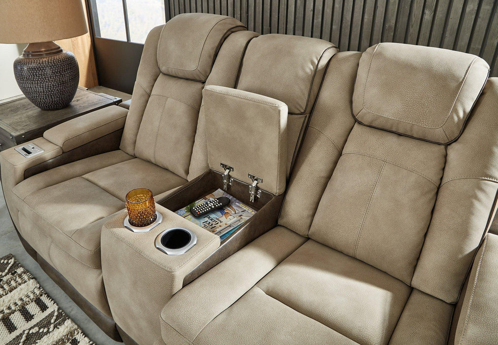 Next-Gen DuraPella Power Reclining Loveseat with Console - Abundant Home Collections