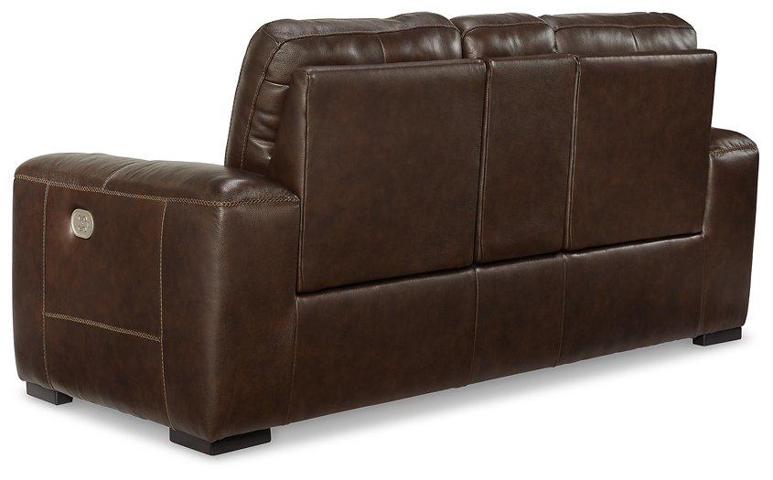 Alessandro Power Reclining Loveseat with Console - Abundant Home Collections