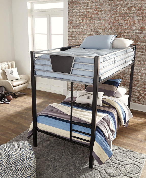 Dinsmore Bunk Bed with Ladder - Abundant Home Collections