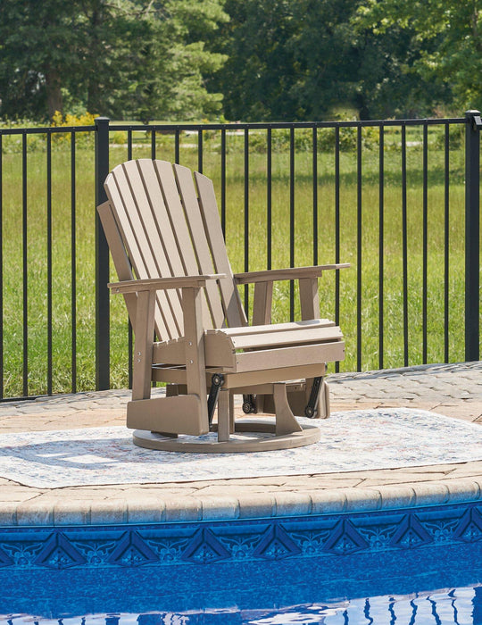 Hyland wave Outdoor Swivel Glider Chair - Abundant Home Collections