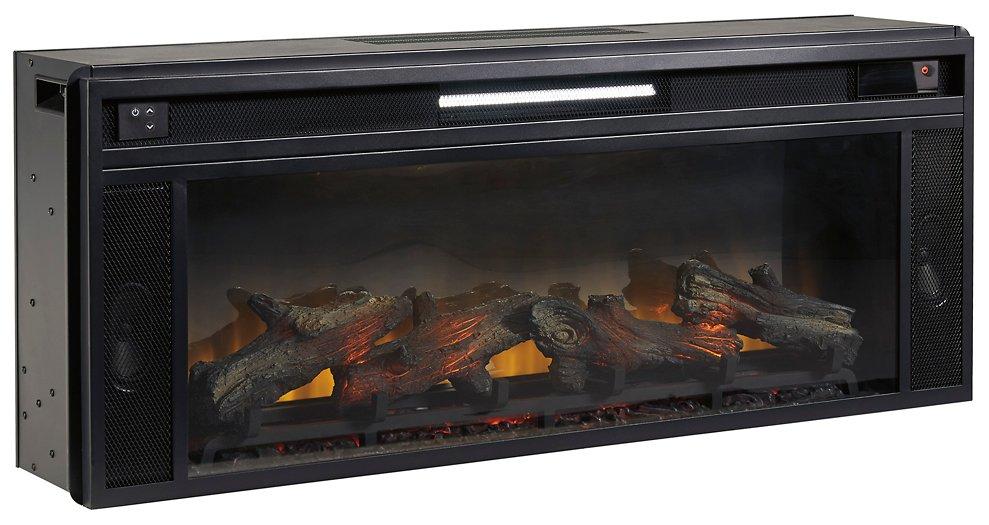 Kallari 84" TV Stand with Electric Fireplace - Abundant Home Collections
