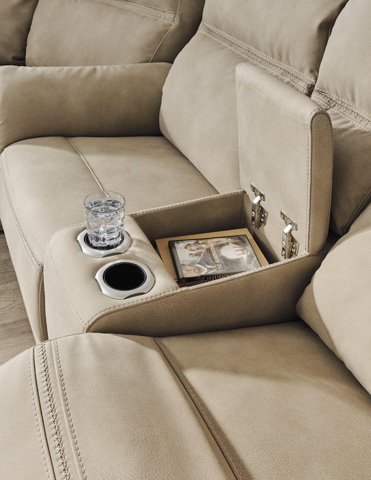 Next-Gen DuraPella Power Reclining Loveseat with Console - Abundant Home Collections