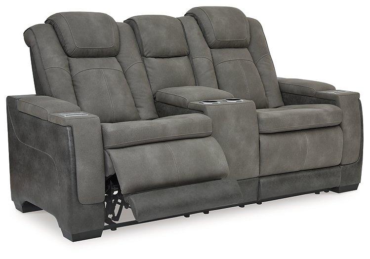 Next-Gen DuraPella Power Reclining Loveseat with Console - Abundant Home Collections