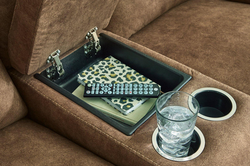 Edenwold Reclining Loveseat with Console - Abundant Home Collections