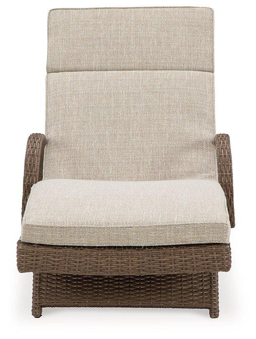 Beachcroft Outdoor Chaise Lounge with Cushion - Abundant Home Collections