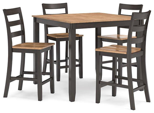 Gesthaven Counter Height Dining Table and 4 Barstools (Set of 5) - Abundant Home Collections