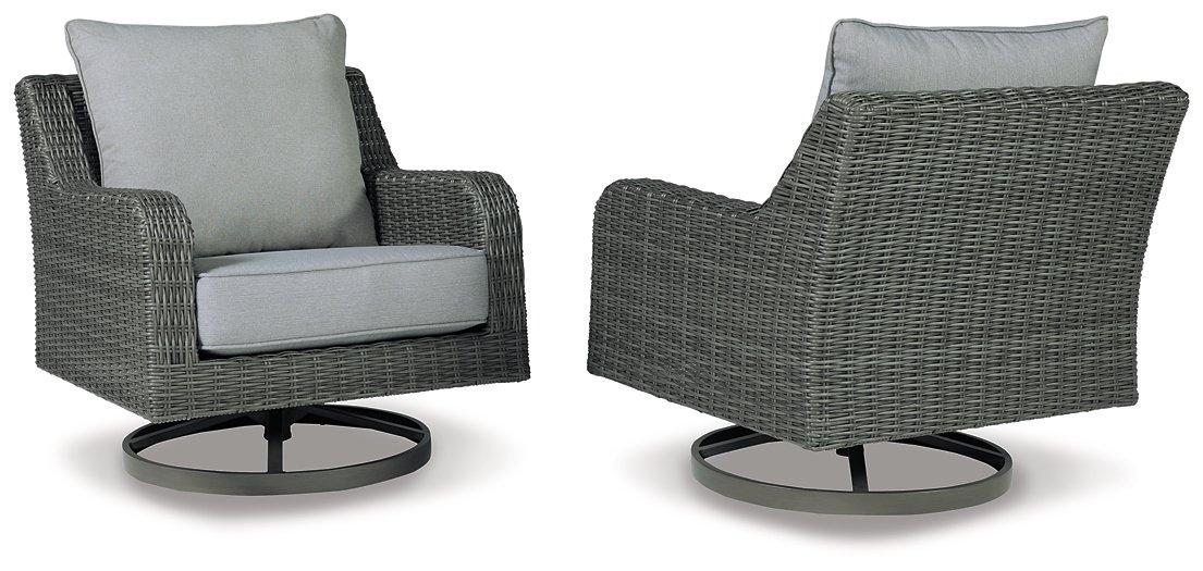 Elite Park Outdoor Swivel Lounge with Cushion - Abundant Home Collections