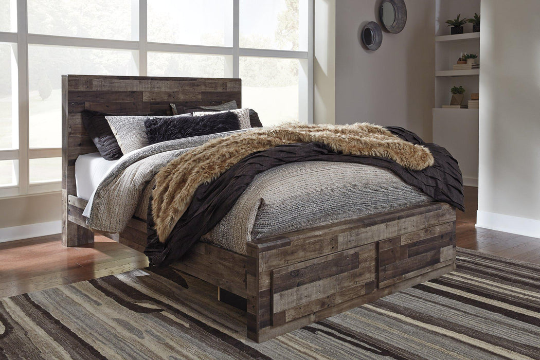 Derekson Bed with 2 Side Storage - Abundant Home Collections