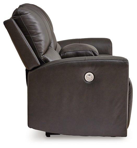 Boxmere Power Reclining Loveseat with Console - Abundant Home Collections