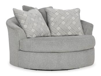 Casselbury Oversized Swivel Accent Chair - Abundant Home Collections